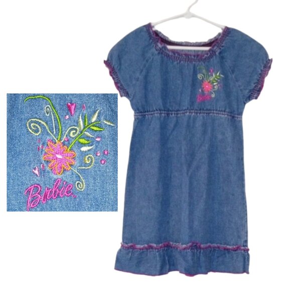 Barbie Denim Dress - Girls 7/8 - Picture 1 of 9